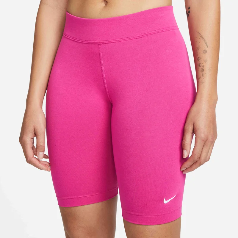 نايكي شورت سبورتسوير اسنشال ميد-رايز بايكر للنساء